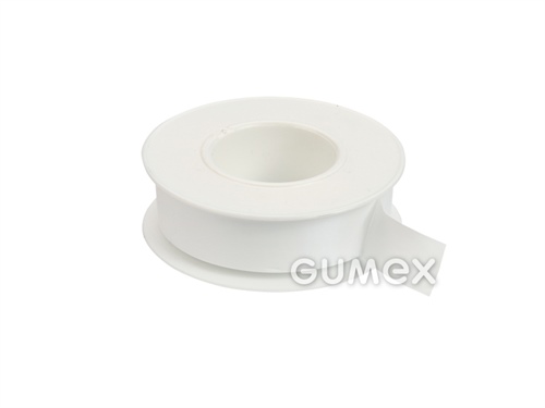 Teflonband zur Gewindeabdichtung, 0,076mm, Breite 12mm, Länge 12m, PTFE, -200°C/+260°C, weiß, 